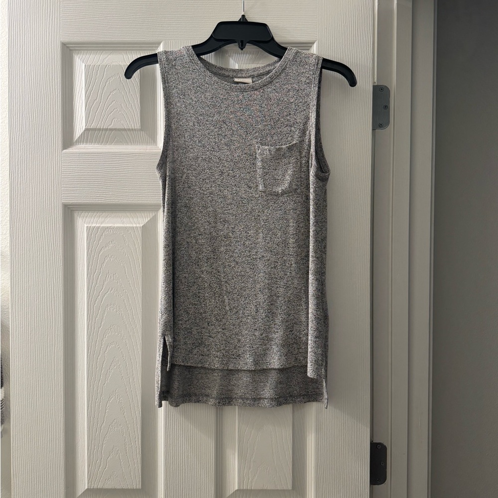Gray Sleeveless Women's Top